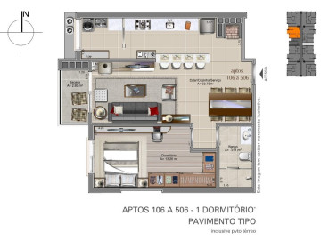 Resid Nonno Antnio aptos disp. 206, 306, 406 e 506